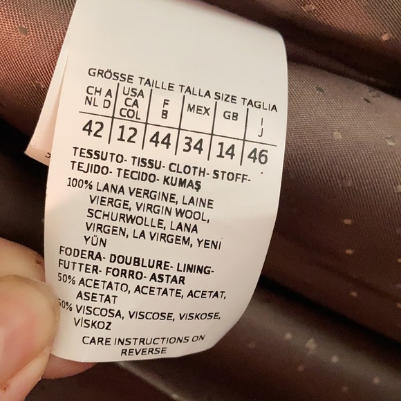 Weekend Max Mara 2  button (side to side)front tie belt/ coat color cocoa - Picture 8 of 16